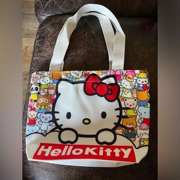 Hello Kitty Canvas Mini Tote Bag - Picture 1 of 8